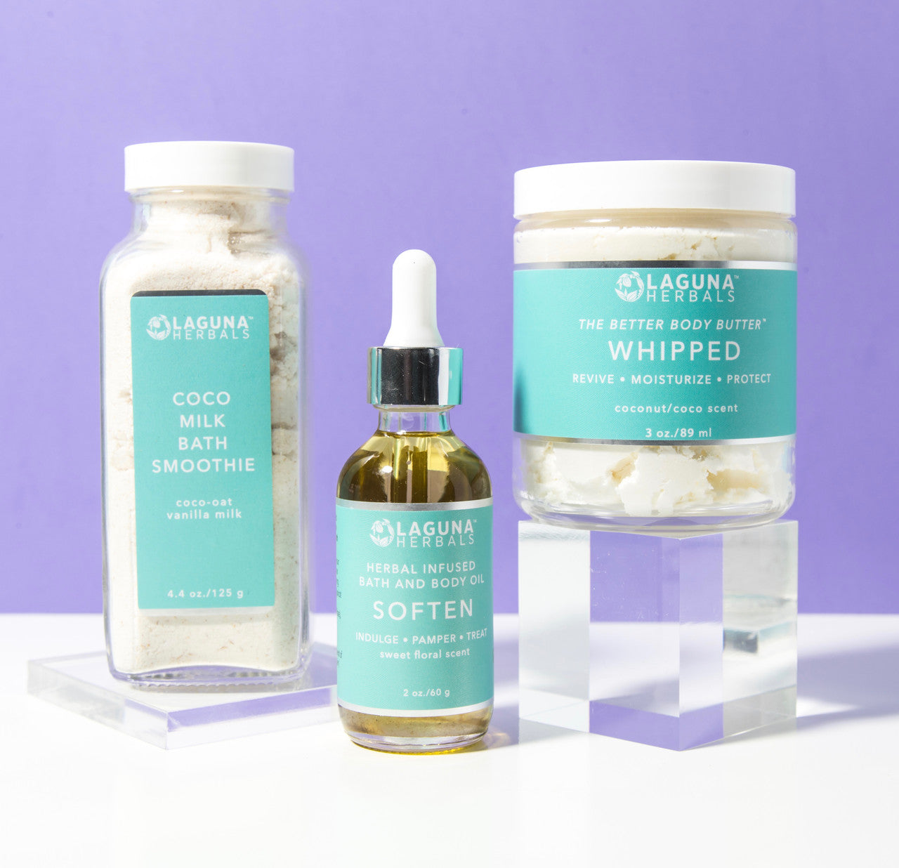 Laguna Herbals Milk Bath Smoothie 3-Step Bath & Body Set