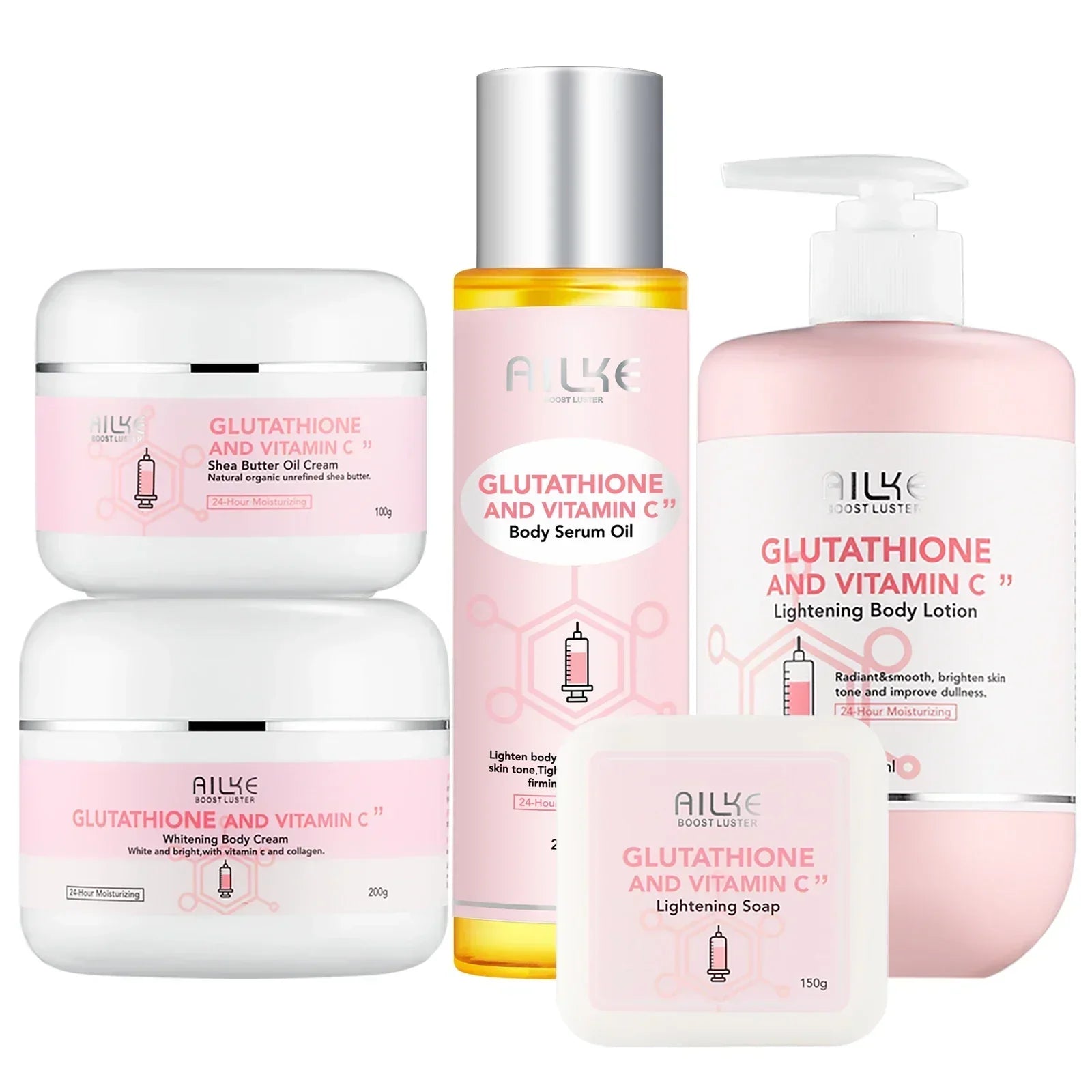 Glutathione & Vitamin C Brightening Body Skin Care Set
