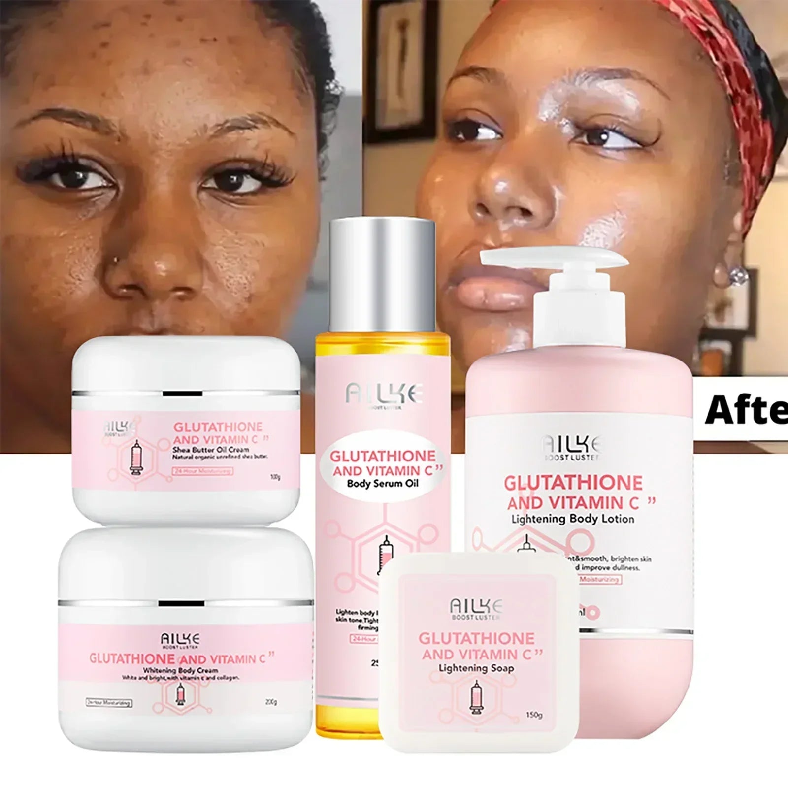 Glutathione & Vitamin C Brightening Body Skin Care Set
