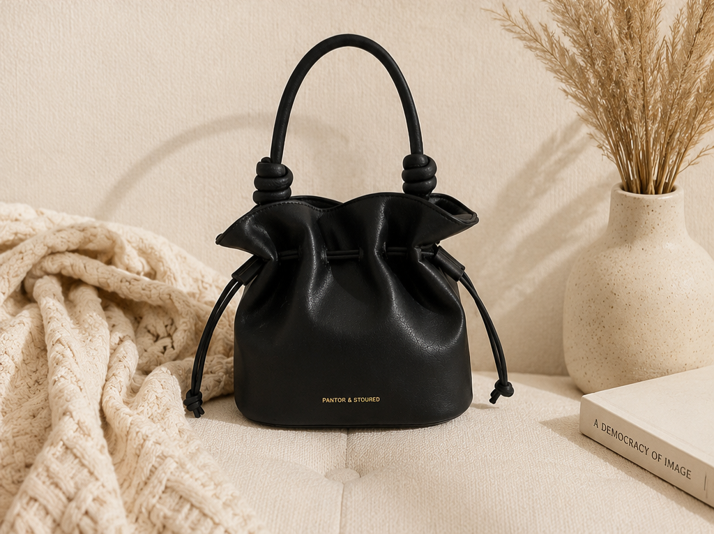 Naya Rose Drawstring Bucket Tote Bag