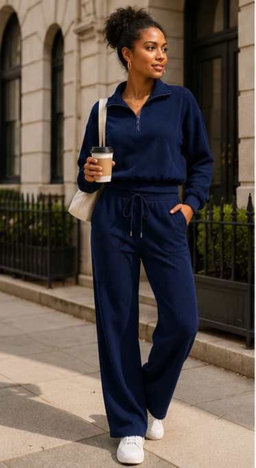 Romy Half-Zip Hoodie & Joggers Active Set