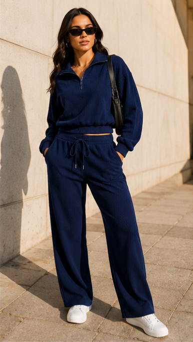 Romy Half-Zip Hoodie & Joggers Active Set